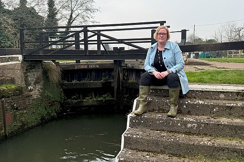 Zöe at Stoke Lock March 2025