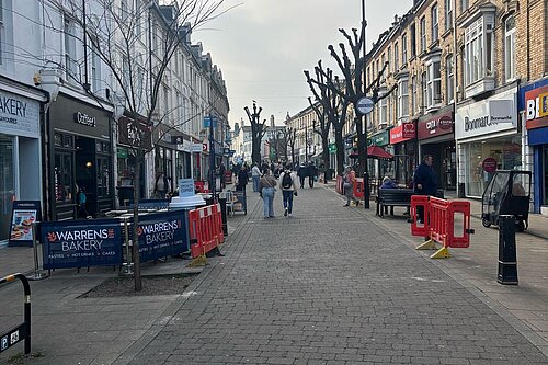 A picture of Victoria Street in Paignton 