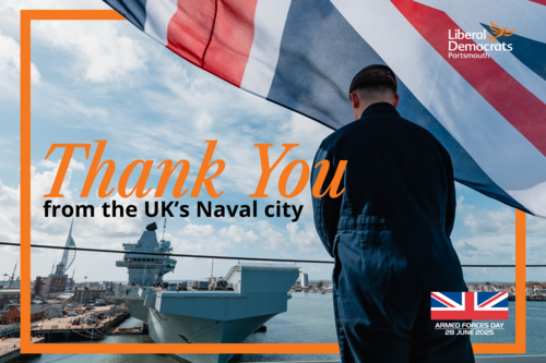 Thank you from the UK's Naval city