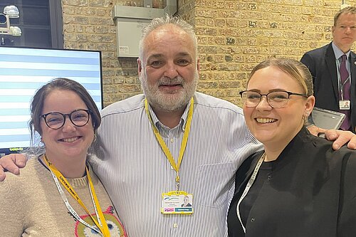 Cllr Christian Hogg with ward colleagues Cllr Polly Geraghty and Cllr Jade Seager