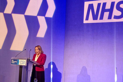 Helen speaking at an earlier NHS conference