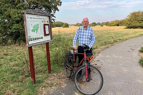 Attached is a photo of Cllr Fenton on Hob Moor and a screen shot of the Facebook post from North Yorkshire Police following the incident when cattle were chased on the Moor.
