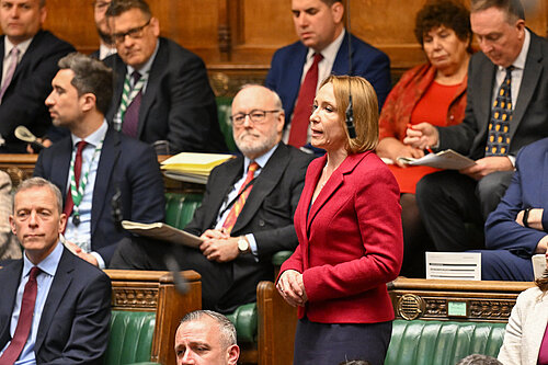 Helen Morgan speaking in Parliament