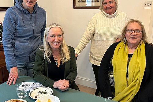 Roz Savage MP at St John's Hospital Almshouses, Cirencester