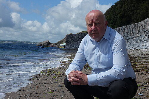 Steve Darling MP at Meadfoot Beach