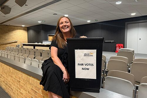 Councillor Kerrie Bradburn in the Council Chamber