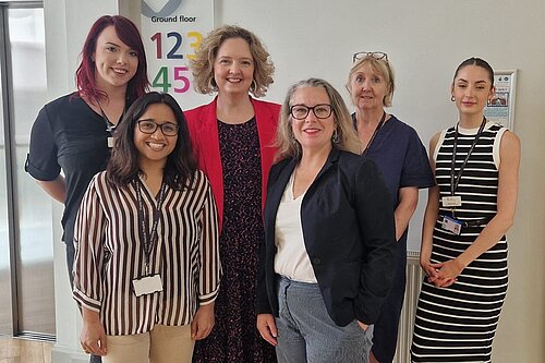Anna Sabine MP with Frome Hackathon team