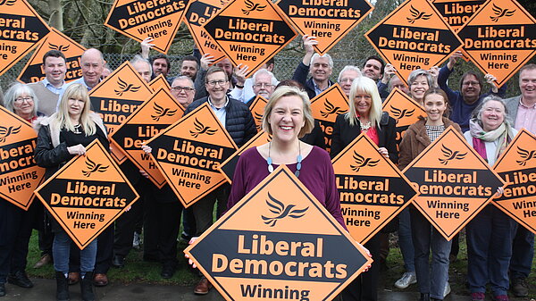 Lisa and the Liberal Democrat team