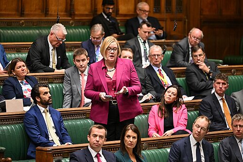 Zoe Franklin speaking in the House of Commons chamber