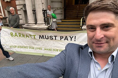 Chris Lloyd campaigning