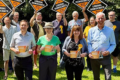 Louise potter with Lib Dem MPs