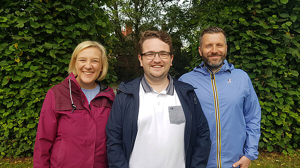 Picture of the Offerton team of Lisa Smart, Dan Oliver and Will Dawson