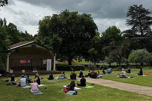 Participants in the event in Harrogate's Valley Gardens 
