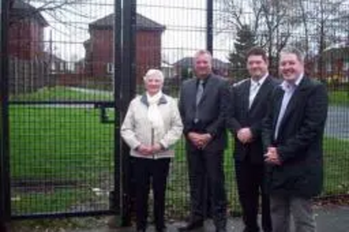 Councillors Dale Mulgrew and Pat Colclough alongside the Impact Partnership Team