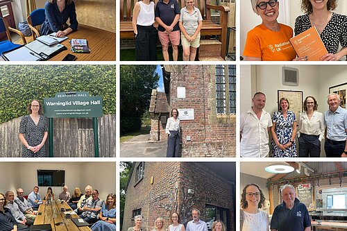 Collage of Alison's tour