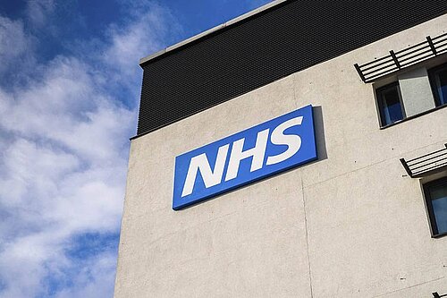 image of NHS building