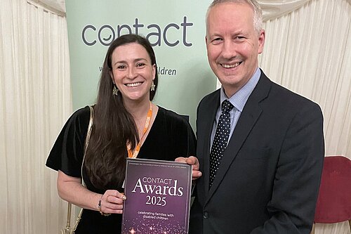 Laura Brown with Gideon Amos at Parliament