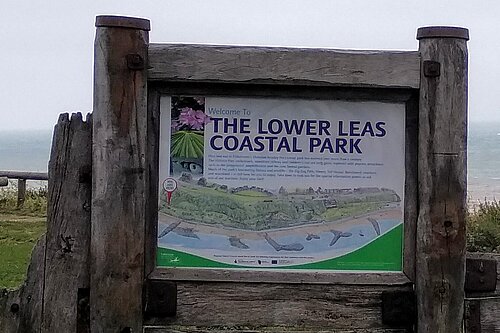 Lower Leas Coastal Park sign