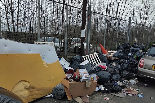 A waste pile in Birmingham