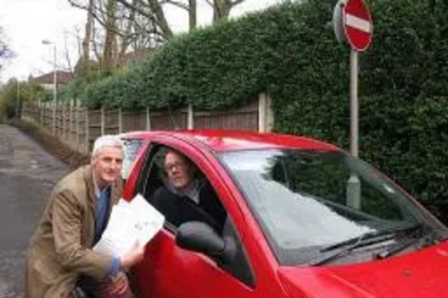 Councillor William Hobhouse is eager to stop illegal rat-running up Half Acre Lane.