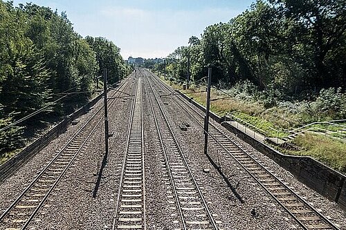 Railway lines with 4 tracks