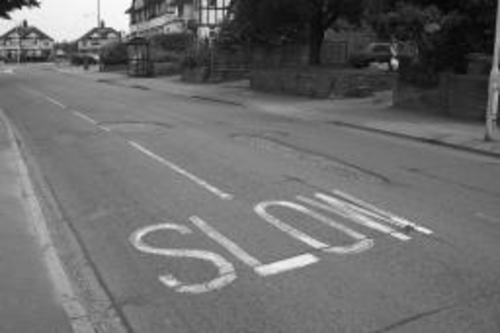 The hazardous state of the road in Wood Street