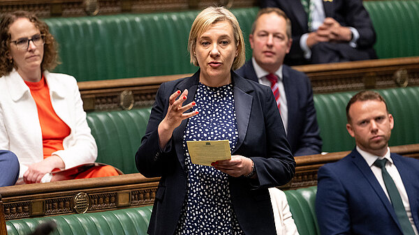 Lisa Smart speaking in Parliament