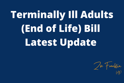 Terminally Ill Adults (End of Life) Bill - Latest Update 