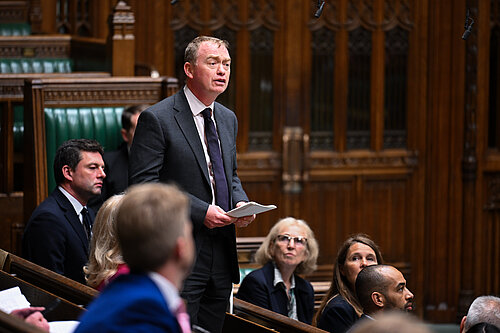 Tim speaking in Parliament