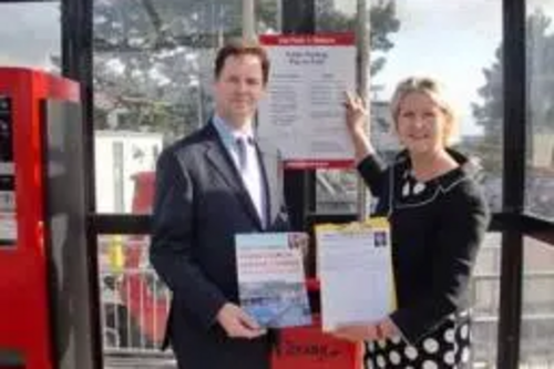 Nick Clegg and Terrye Teverson