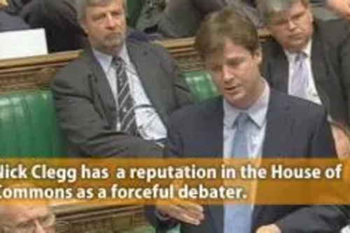 Nick Clegg in Parliament