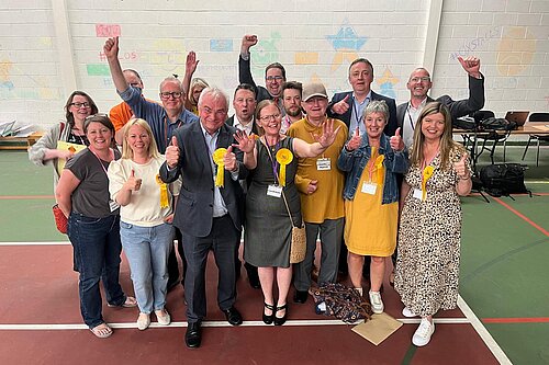 The Lib Dems won 27 of the 55 seats the council and are set to take control
