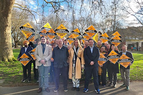 Sir Ed Davey MP with the Walpole Team