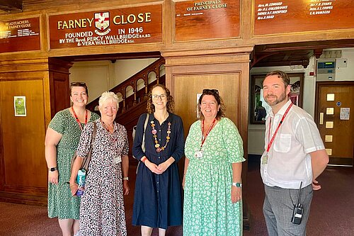 Alison Bennett MP visiting Farney Close School