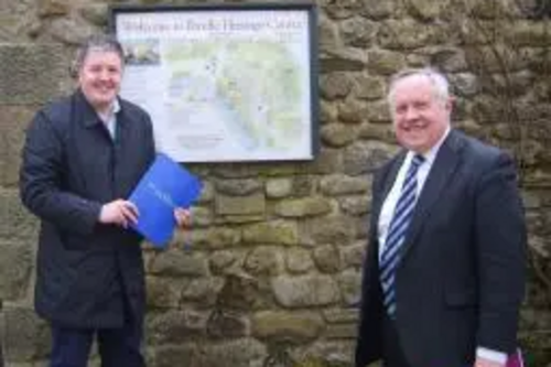 Dale Mulgrew outside Pendle Heritage Centre
