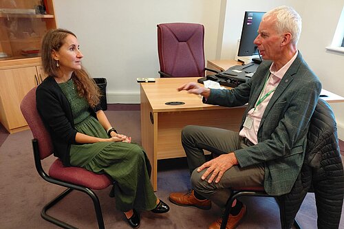 John with Dr Daphne Coutroubis from Village Surgery