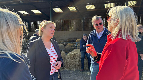 Lisa Smart MP meets with local farmers and NFU representatives in Romiley