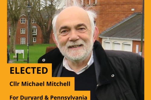 ELECTED Cllr Michael Mitchell For Duryard & Pennsylvania