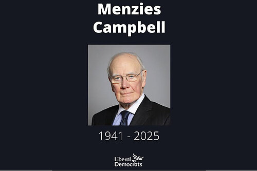 Menzies Campbell / Ming Campbell 1941 - 2025. RIP.