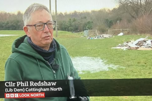 Cllr Phil Redshaw fights fly tippers