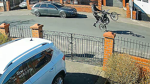 An illegal off road bike in the constituency