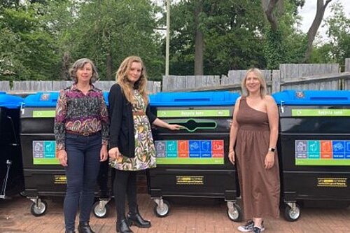 Welhat Lib Dem councillors with new recycling