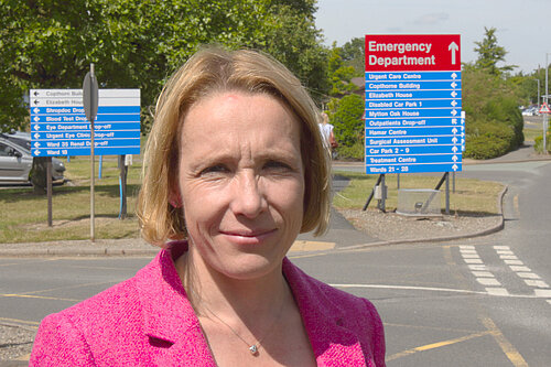 Helen Morgan at a local hospital