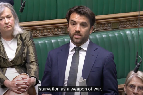 House of Commons Bobby speaking on Gaza