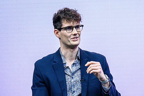 Josh Matthews addressing the COP26 summit