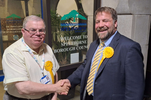 New Cllr Greg Neall arriving at SBC