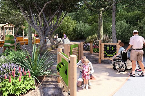 Lower Leas Sensory Park visualisation