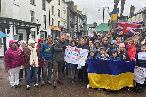 Tim at an event in Kendal on the third anniversary of Russia’s invasion of Ukraine