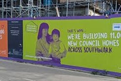 Housebuilding hoardings