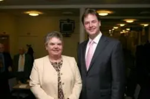 Great Baddow & Galleywood Councillor Maureen Miller with Leader of the Liberal Democrats, Nick Clegg